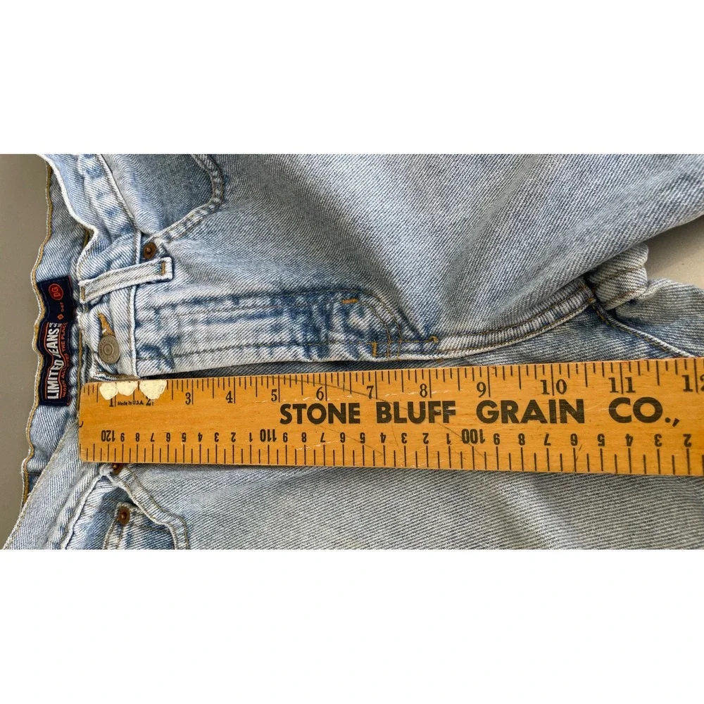 Vintage Limited Jeans Womens 8R Light Wash Boot Cut‎ Denim High Rise Made in USA